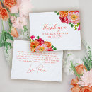 Search for bright floral thank you cards Floral bridal shower