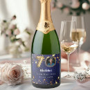 Search for 70th birthday wine labels Navy blue