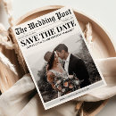 Search for unique wedding save the dates Newspaper
