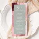 Search for blush and sage green wedding menus Trendy