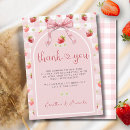 Search for fruit thank you cards Pink red