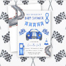 Search for racing baby shower invitations Blue
