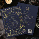Search for navy and gold invitations Celestial
