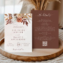 Search for earthy wedding invitations Copper shades leaves