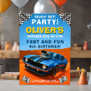 Search for hot rod birthday invitations For kids