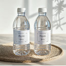 Search for black and white small wedding water bottle labels For her