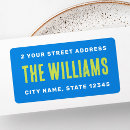 Search for lime return address labels Blue