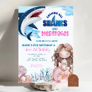 Search for mermaid shark birthday invitations Joint
