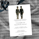 Search for two grooms wedding invitations Mr and mr