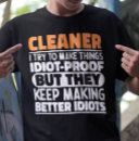 Search for clean funny tshirts Cleaner