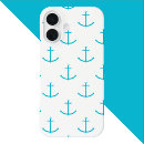 Search for anchor pattern iphone cases Turquoise