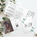 Search for mini wedding invitations Eucalyptus