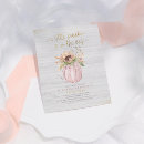 Search for pink pumpkin baby shower Rustic