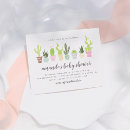 Search for succulent plants baby shower invitations For her