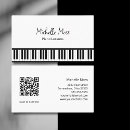 Search for piano business cards Simple