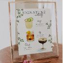 Search for signature drink menus Watercolor
