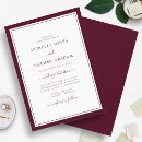 Search for burgundy border invitations Minimalist