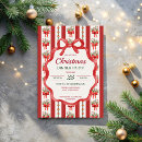 Search for candy cane christmas invitations Retro