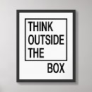 Search for think outside the box posters Encouragement