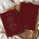 Search for burgandy wedding invitations Simple