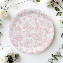 Search for pink toile plates Toile de jouy