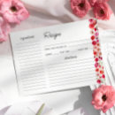 Search for love recipe cards Bridal shower