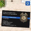 Search for police department business cards Law enforcement