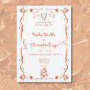 Search for line drawing wedding invitations Scribble