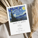Search for starry night save the dates Van gogh