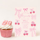 Search for cherry birthday invitations Cherry on top