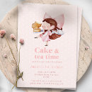 Search for tea 1st birthday invitations Girl