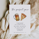 Search for pizza bridal shower invitations Pizza and brews