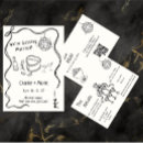 Search for line drawing wedding invitations Hand drawn