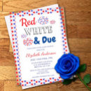Search for red white and due invitations Usa