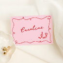 Search for pink place cards Whimsical