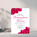 Search for fuchsia quinceanera invitations Mexican spanish latina