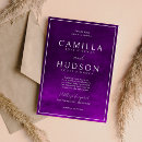 Search for amethyst wedding invitations Minimalist