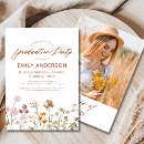 Search for wildflower graduation invitations Garden graduation party