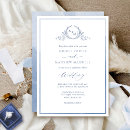 Search for classic french wedding invitations Dusty blue