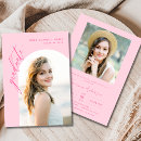 Search for hot pink graduation invitations Minimalist