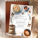 Search for love is brewing invitations Modern