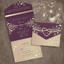 Search for plum and gold wedding invitations Chic