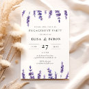 Search for lavender engagement party invitations Violet