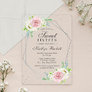 Search for geometric sweet 16 invitations Trendy
