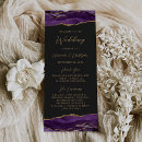 Search for purple and gold wedding wedding programmes Modern