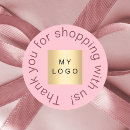 Search for customer appreciation thank you stickers Blush pink