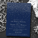 Search for navy blue and silver invitations Vintage