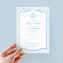 Search for anchor baby shower invitations Preppy