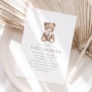 Search for boy teddy bear invitations Vintage