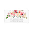 Search for rose floral return address labels Modern